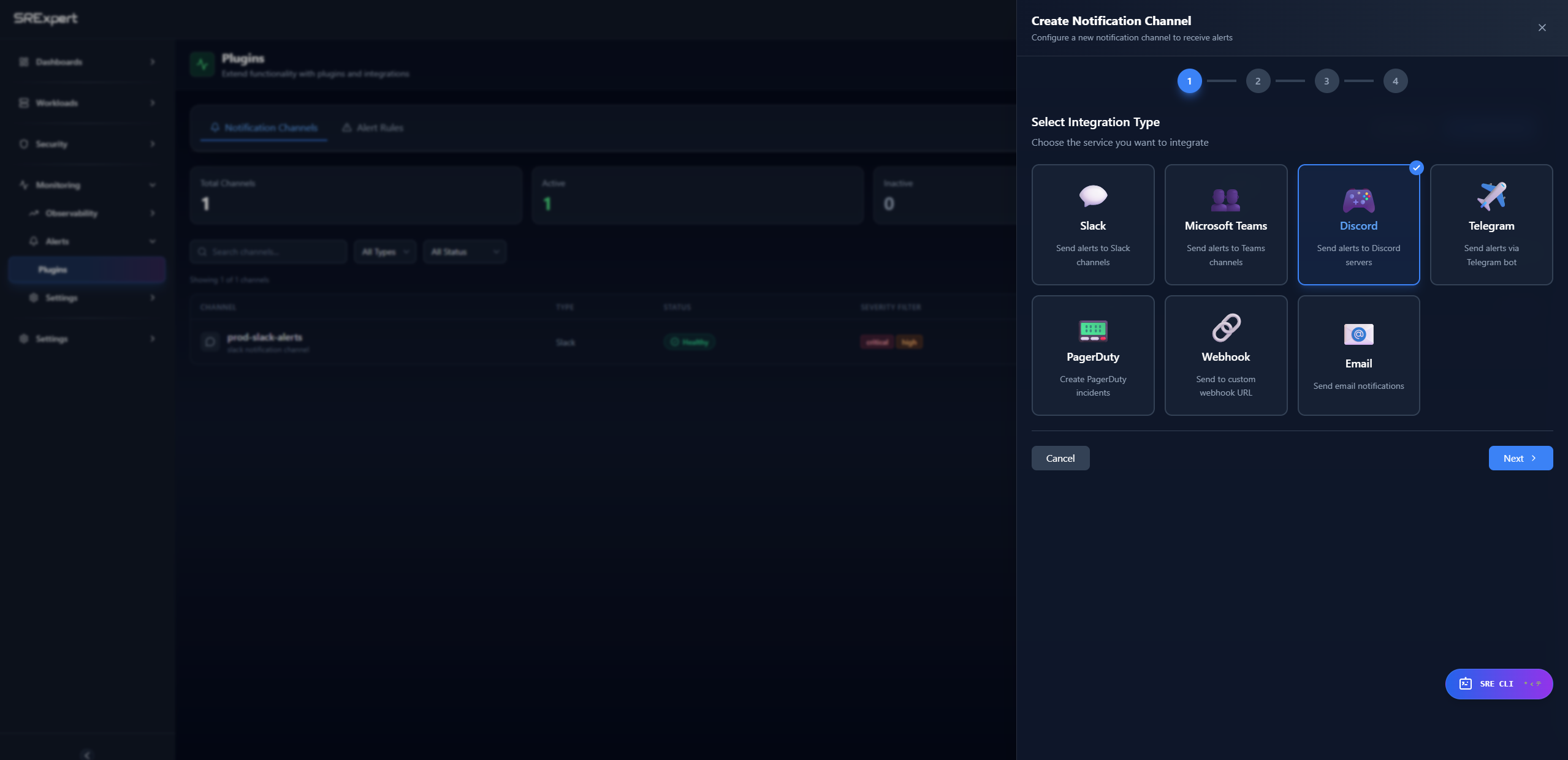 Select Discord integration