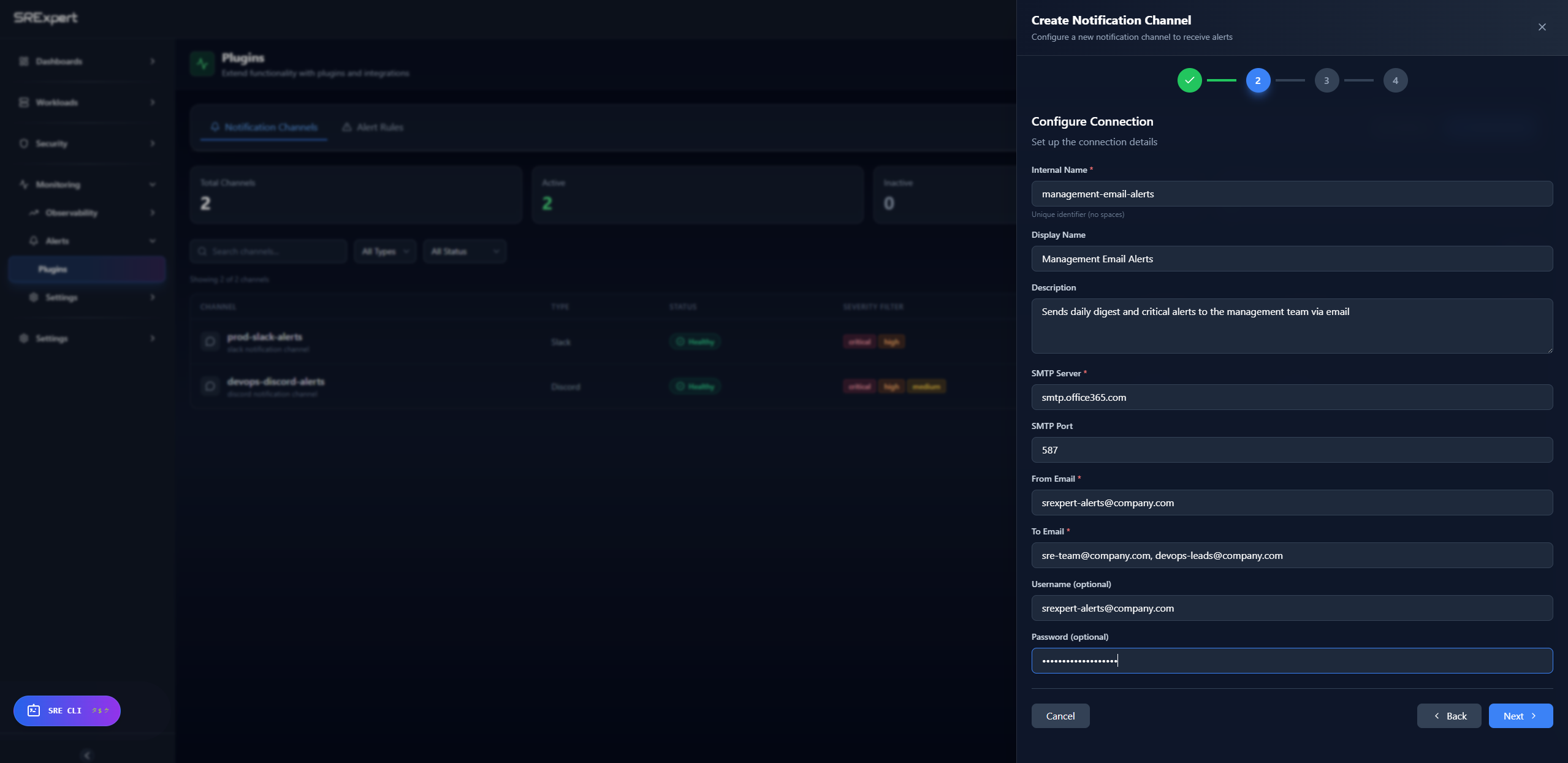 Configure Email settings