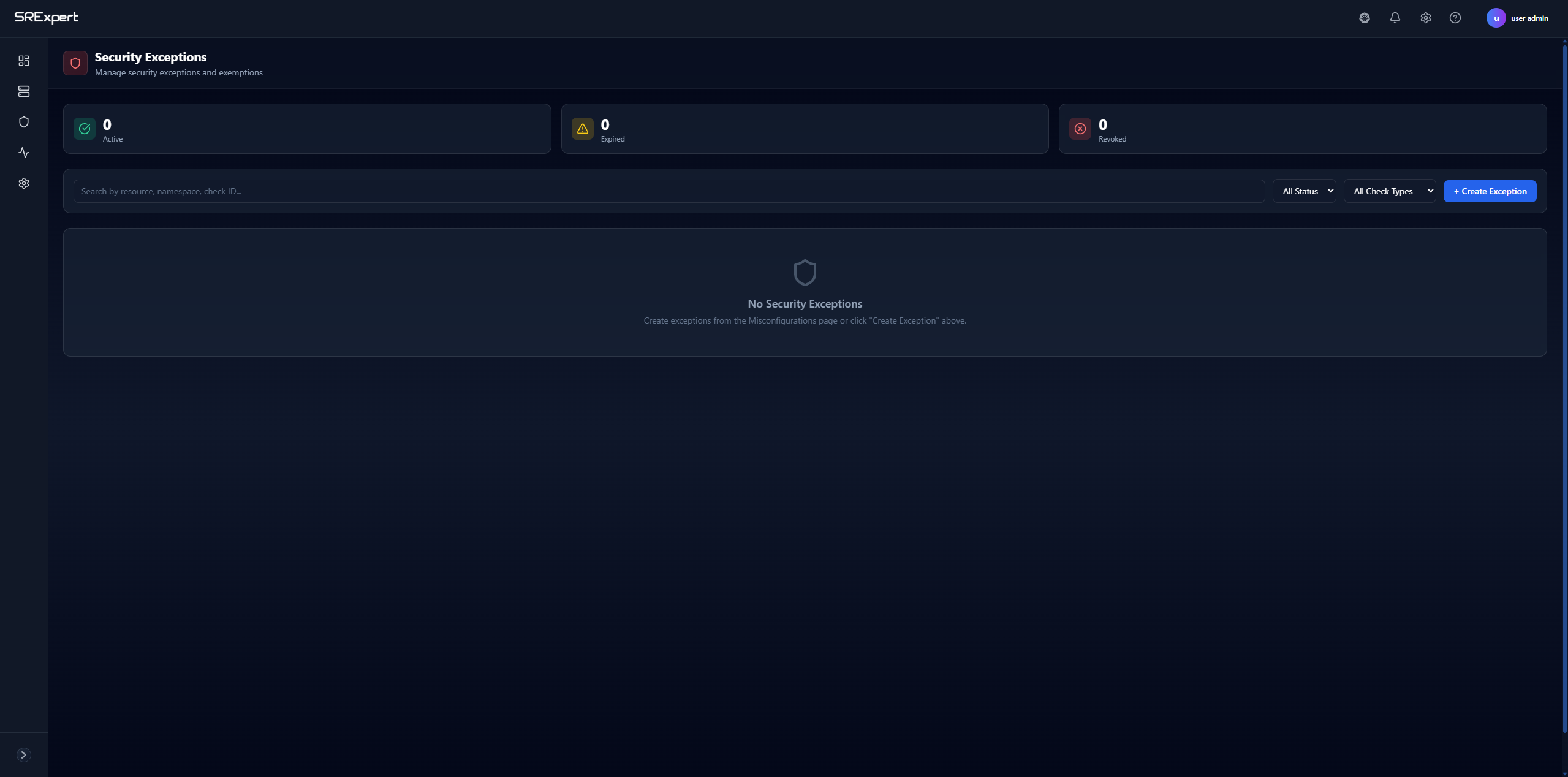 Security Exceptions Overview
